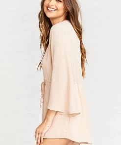 Show Me Your Mumu Roxy Romper ~ Dusty Blush Crisp
