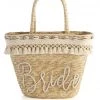 Show Me Your Mumu Bride Straw Tote Bag ~ Natural