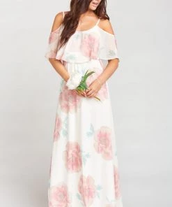 Show Me Your Mumu Caitlin Ruffle Maxi Dress ~ GWSXMUMU Wedding Bells Floral