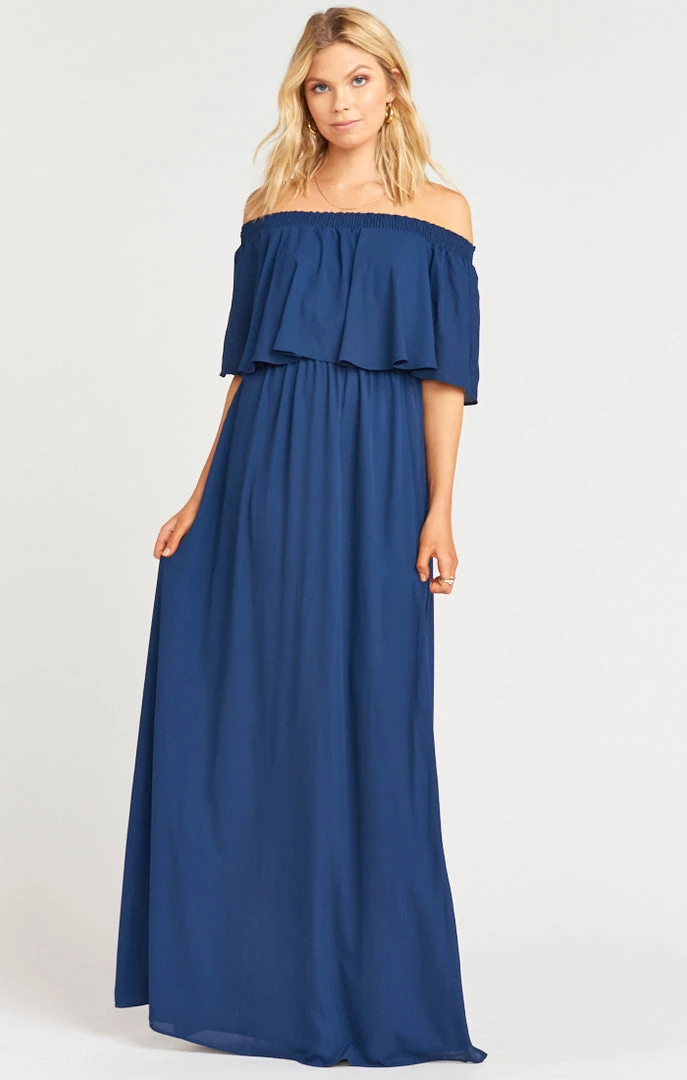 Show Me Your Mumu Hacienda Maxi Dress With Short Lining ~ Rich Navy Crisp Bridesmaids Dresses 3 Show Me Your Mumu Hacienda Maxi Dress With Short Lining ~ Rich Navy Crisp Bridesmaids Dresses