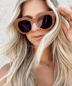 Show Me Your Mumu LeSpecs Air Heart Sunglasses ~ Caramel New Mu