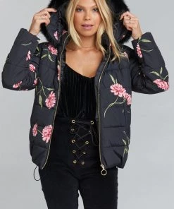 Show Me Your Mumu Alpine Puffer Coat ~ Honeydew Mu Quilted