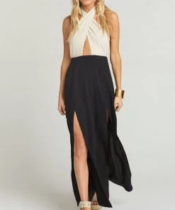 Show Me Your Mumu Clothes Millie Maxi Dress ~ Domino Colorblock