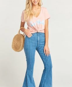 Show Me Your Mumu Grant V Neck Tee ~ Ciao Bella Graphic Clothes