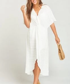 Show Me Your Mumu Get Twisted Maxi Dress ~ Sand Dollar Gauze