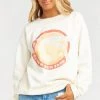 Show Me Your Mumu Salty Sweatshirt ~ Cold Cans & Sun Tans Graphic
