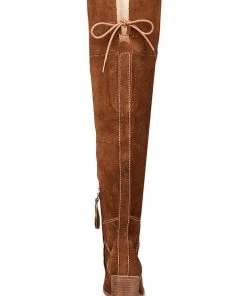 Show Me Your Mumu Steve Madden ~ Novela High Boots Tan ~ Suede
