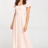 Show Me Your Mumu Marie Sweetheart Maxi Dress ~ Dusty Blush Crisp Bridesmaids Dresses