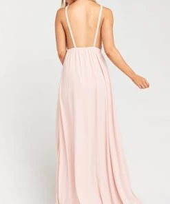 Show Me Your Mumu Amanda Maxi Dress ~ Dusty Blush Crisp