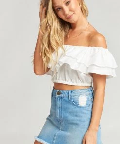 Show Me Your Mumu Denim Atlanta A Line Skirt ~ Brook 20 Show Me Your Mumu Denim Atlanta A Line Skirt ~ Brook