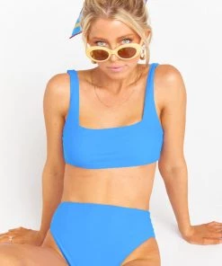 Show Me Your Mumu Swim Daytona Top ~ Cobalt Blue