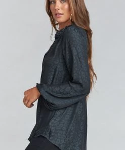 Show Me Your Mumu Alicia Tunic ~ Charcoal Cheetah Silky