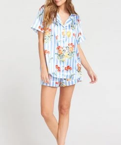 Show Me Your Mumu Slumber PJ Set ~ Fruit Basket Stripe