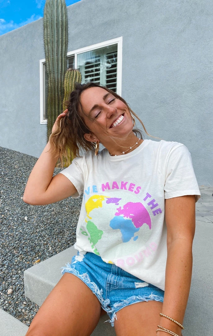 Show Me Your Mumu Tops Thomas Tee ~ World Graphic 8 Show Me Your Mumu Tops Thomas Tee ~ World Graphic