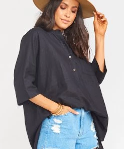 Show Me Your Mumu Horton Tunic ~ Black Linen 11 Show Me Your Mumu Horton Tunic ~ Black Linen