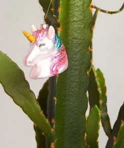 Show Me Your Mumu Sunnylife ~ Unicorn Festive Ornament ~ Pink