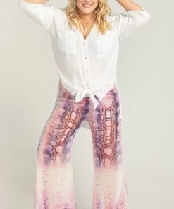 Show Me Your Mumu Roberts Party Pants ~ Rainbow Python Bottoms