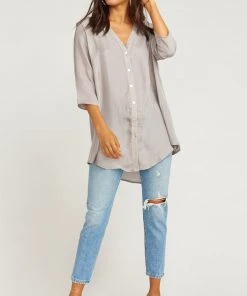 Show Me Your Mumu Downtown Tunic ~ Silver Dollar Satin Clothes