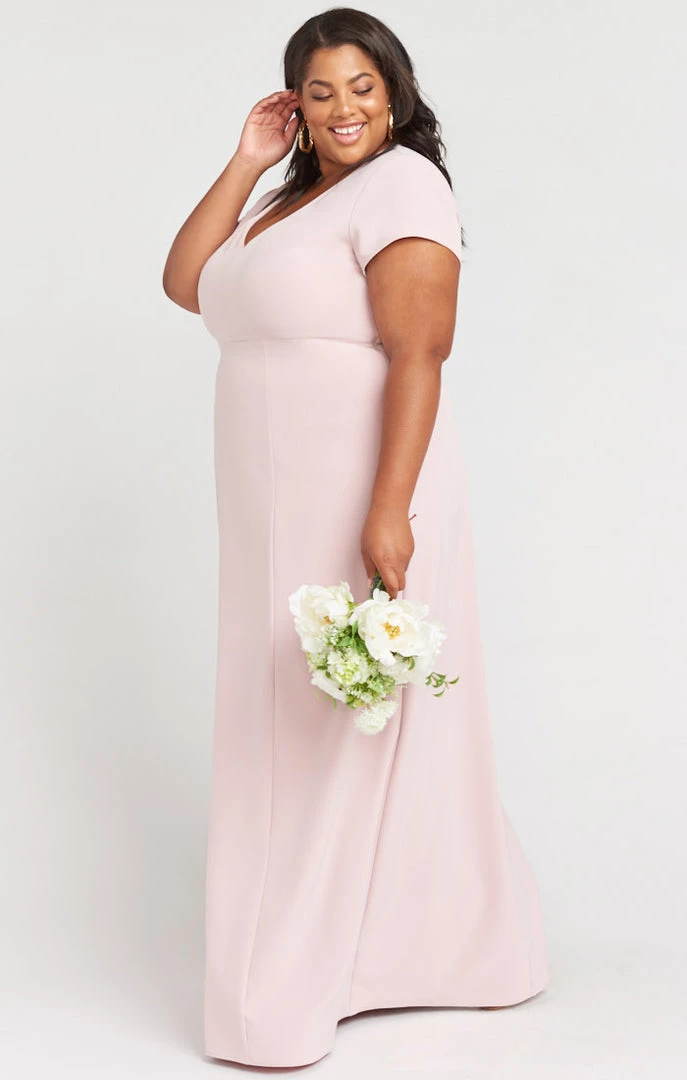 Show Me Your Mumu Bridesmaids Dresses Geneva Gown ~ Vintage Rose Stretch Crepe 8 Show Me Your Mumu Bridesmaids Dresses Geneva Gown ~ Vintage Rose Stretch Crepe
