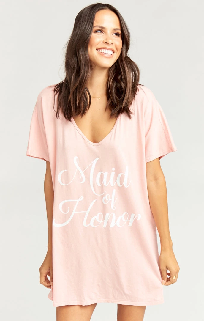 Show Me Your Mumu Benji Tunic Tee ~ Maid Of Honor Graphic Clothes 3 Show Me Your Mumu Benji Tunic Tee ~ Maid Of Honor Graphic Clothes