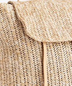 Show Me Your Mumu Cecilia Straw Backpack ~ Beige