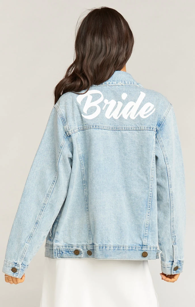 Show Me Your Mumu Dover Denim Jacket ~ Bride Graphic Light Wash New Mu 3 Show Me Your Mumu Dover Denim Jacket ~ Bride Graphic Light Wash New Mu
