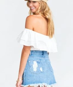 Show Me Your Mumu Denim Atlanta A Line Skirt ~ Brook 27 Show Me Your Mumu Denim Atlanta A Line Skirt ~ Brook