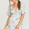 Show Me Your Mumu Evelyn Mini Wrap Dress ~ Primavera Floral Clothes