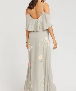 Show Me Your Mumu Dresses Caitlin Ruffle Maxi Dress ~ Lily Showers