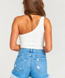 Show Me Your Mumu Tops Uno Bodysuit ~ Bone Stretch