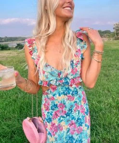 Show Me Your Mumu Lane Midi Dress ~ Garden Girls