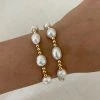 Show Me Your Mumu New Mu ALV Jewels Cocoa Bracelet ~ Ivory & Gold