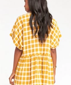 Show Me Your Mumu Odessa Dress ~ Check Me Gold