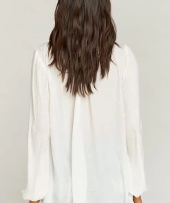 Show Me Your Mumu Maternity Alicia Tunic ~ White Silky Dots