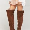 Show Me Your Mumu Steve Madden ~ Novela High Boots Tan ~ Suede