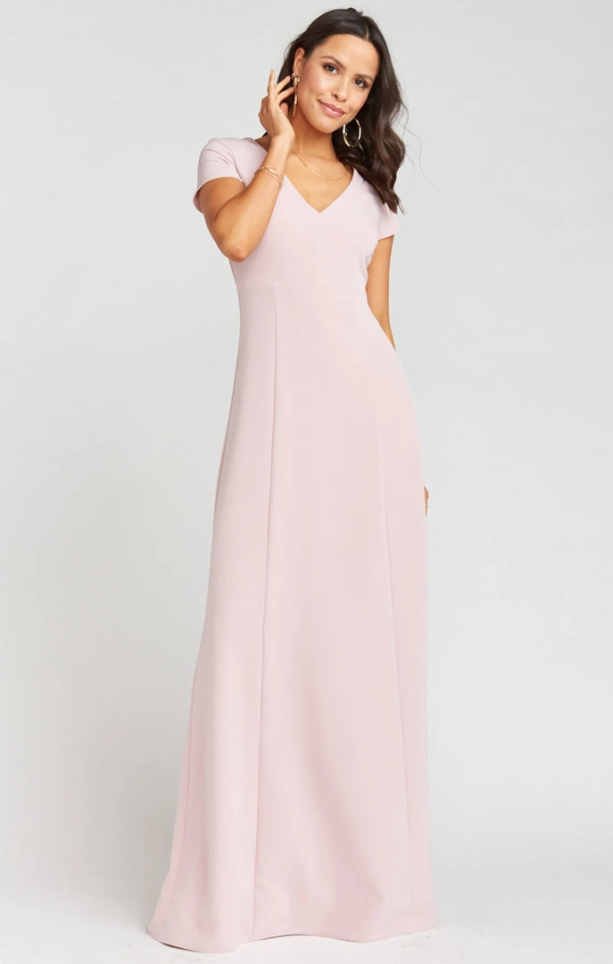 Show Me Your Mumu Bridesmaids Dresses Geneva Gown ~ Vintage Rose Stretch Crepe 6 Show Me Your Mumu Bridesmaids Dresses Geneva Gown ~ Vintage Rose Stretch Crepe