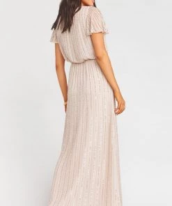Show Me Your Mumu Michelle Flutter Maxi Dress ~ Show Me The Ring Beaded