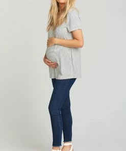 Show Me Your Mumu Denim Maternity Soho Skinnies ~ Thunder