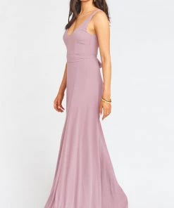 Show Me Your Mumu Jenn Maxi Dress ~ Antique Rose Chiffon Bridesmaids Dresses