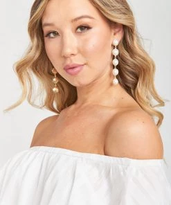Show Me Your Mumu Vale Drop Earrings ~ Pearl/Gold