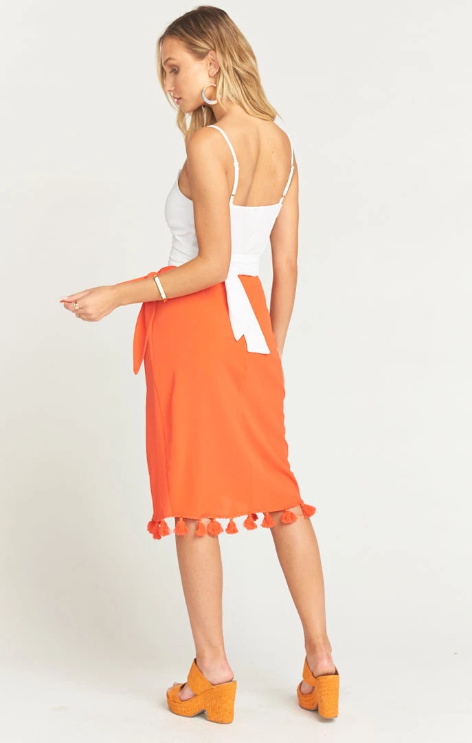 Show Me Your Mumu Anjolie Wrap Skirt With Tassels ~ Bellini 5 Show Me Your Mumu Anjolie Wrap Skirt With Tassels ~ Bellini