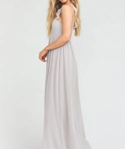 Show Me Your Mumu June Maxi Dress ~ Dove Grey Chiffon