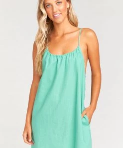 Show Me Your Mumu Maternity Carlotta Mini Dress ~ Parakeet Linen