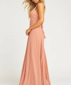 Show Me Your Mumu Jenn Maxi Dress ~ Rustic Mauve Crisp Wedding Guest Dresses