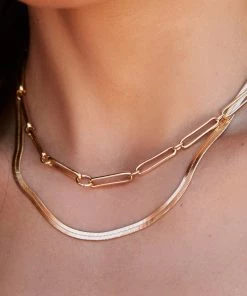 Show Me Your Mumu LUV AJ X SIVAN AYLA Barcelona Necklace ~ Gold