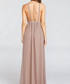 Show Me Your Mumu Amanda Maxi Dress ~ Dune Chiffon Bridesmaids Dresses