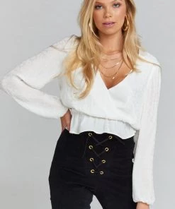 Show Me Your Mumu Richie Top ~ Snow Cheetah Silky