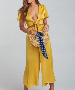 Show Me Your Mumu Explorer Pants ~ Mustard Sheen 23 Show Me Your Mumu Explorer Pants ~ Mustard Sheen