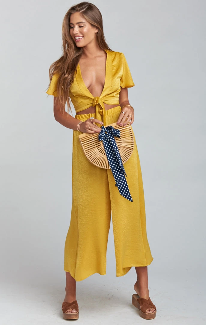 Show Me Your Mumu Explorer Pants ~ Mustard Sheen 11 Show Me Your Mumu Explorer Pants ~ Mustard Sheen