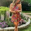 Show Me Your Mumu Jasmine Halter Mini Dress ~ Garden Glow